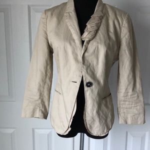 H&M Tan Color Fashion Blazer Jacket - Size 8